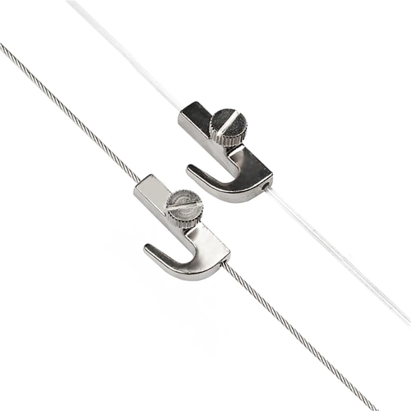 Gwyzax One Color Adjustable Picture Hanging Wire 10Pcs Adjustable Steel Wire Rope, With Nylon Hook For Ceiling Light