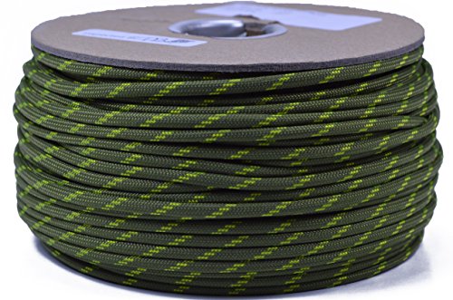 Bored Paracord - 1', 10', 25', 50', 100' Hanks & 250', 1000' Spools of Parachute 550 Cord Type III 7 Strand Paracord Well Over 300 Colors - Daybreak - 10 Feet