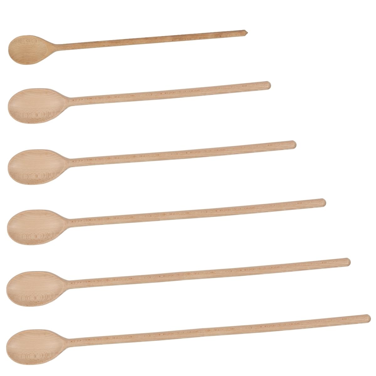 Mestolo in legno con manico lungo, utensili da cucina (cucchiaio marrone