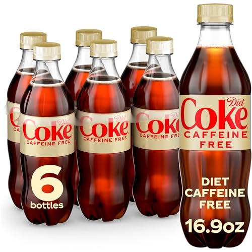 Diet Coke Caffeine-Free Soda Soft Drink Bottles, 16.9 fl oz, 6 Pack | No sugar, no calories, no caffeine