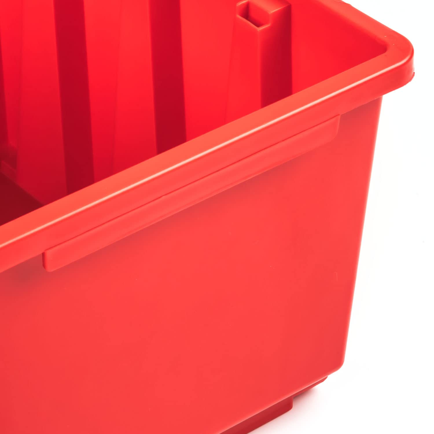 botle 5 cajas clasificadoras para taller, cajas apilables, caja de almacenamiento, caja de almacenamiento, color rojo, 34 x 20 x 15,5 cm, caja clasificadora de plástico