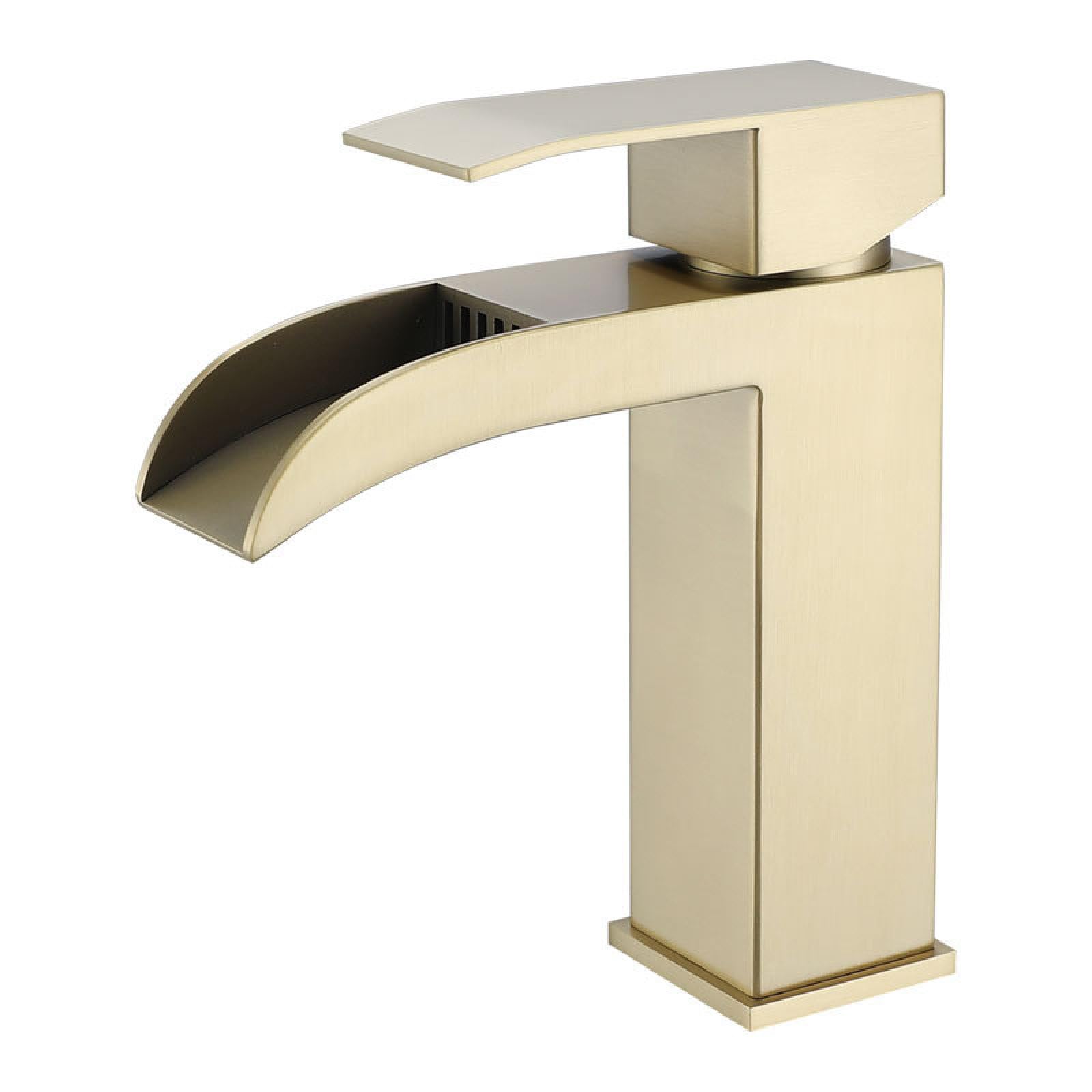 Fanjubei String Gold 304 Stainless Steel Hot And Cold Water Faucet, Brushed Gold