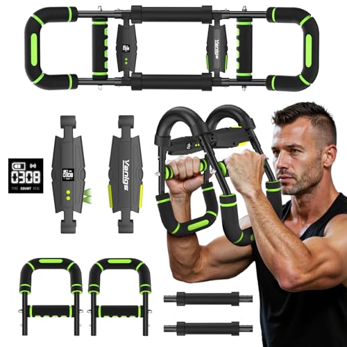 Image of Twister Arm Trainer for Men, Chest Workout Equipment 5-Level Adjustable (40-130lb) with Ergonomic 27 Targets Biceps /Clip /Thigh, Portable Exerciser for Home Gym Travel Fitness
