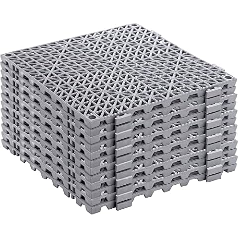 SOUJOY 12 Pieces Interlocking Drainage Mat Cover
