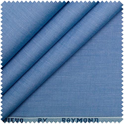 Image of Raymond 100% Cotton Fabric (All Weather Fabric, Unstitched Premium Fabric, Solid, Less Wrinkles) (Dark Blue, 3.5 Meters for Kurta Pajama)
