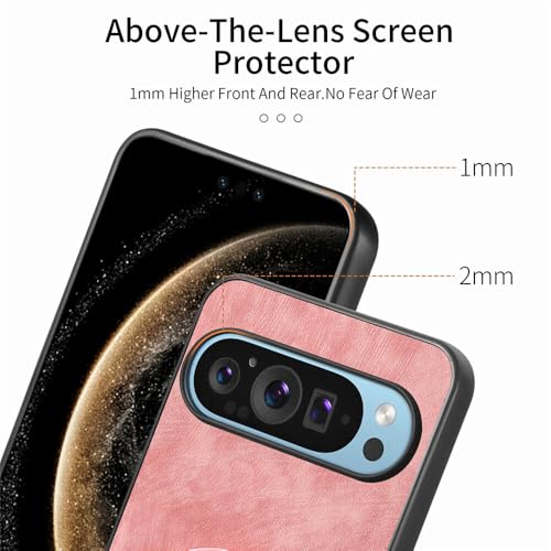 Étui Google Pixel 6 Pro vert en silicone et cuir rigide magnétique