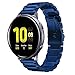 Shangpule Compatible for Galaxy Watch Active 2 40mm Bands, Active2 44mm Band, 20mm Stainless Steel Strap Compatible for Samsung Galaxy Active 2 (Blue)
