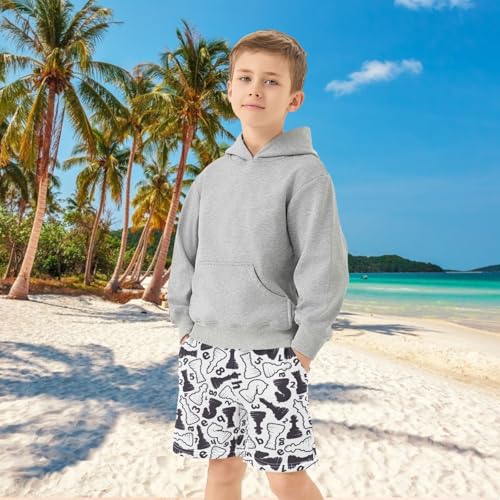 Boys Casual Shorts Athletic Basketball Shorts Funny Kids Gym Shorts with Pocket for Outdoor Activity 7-15 Years4