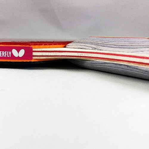 Miniatura 5 de Butterfly RDJ S4 Shakehand - Raqueta de tenis de mesa - Buen giro. Mejor velocidad. Control aún mejor - Serie RDJ - Recomendado para jugadores