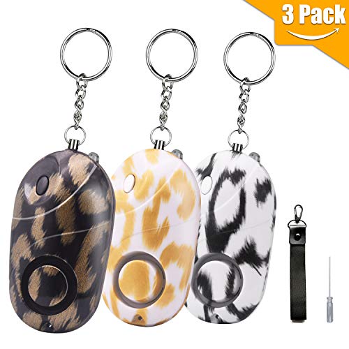 Safesound Personal Alarm Keychain with LED Keychain Light 130DB Personal Security Alarm Emergency