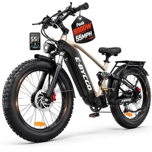Peak 9000W Dual Motor Electric Bike for Adults,60V 45Ah,180Mi,26" Fat Tire