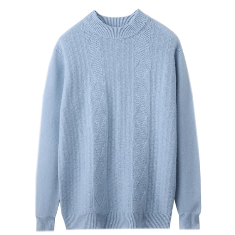 Men's Autumn and Winter Round Neck Thickened Casual Pullover Knitted Base Layer3
