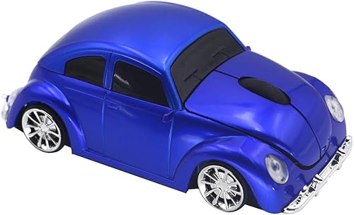 Vista 23 de Ratón inalámbrico para coche deportivo, ratón óptico 3D para computadora portátil de escritorio, ratones de computadora para JKC (negro)