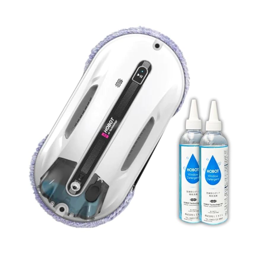 【全自動の窓掃除】 HOBOT-R3（ホボット） 窓拭きロボット Amazon | HOBOT-R3 LIXILオリジナルセット【全自動の窓掃除