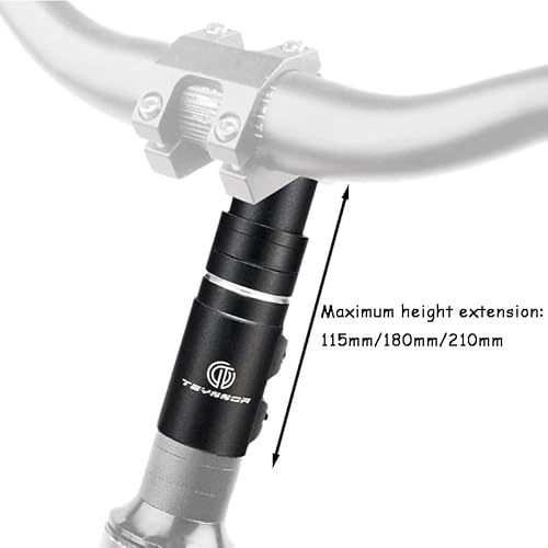 image for Teyssor Bike Stem Riser 115mm 180mm 210mm Adjustable Bike Fork Stem Ex