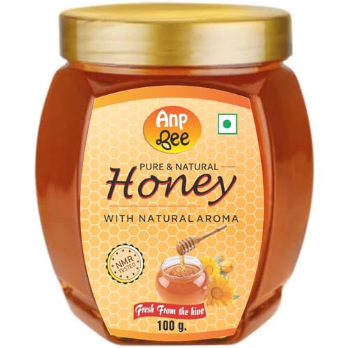 Image of ANP BEE Raw Natural Honey 2kg (100gm x 20Pcs), Lab Tested Pure Unprocessed Original Honey in Plastic Jar, No Added Sugar, Organic Honey for Tea, Skin Care & Wellness, Nature's Sweet Gift