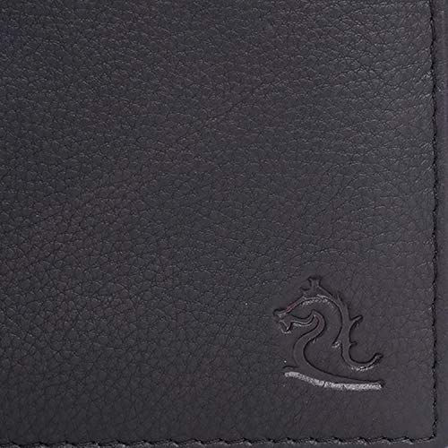 Image of KARA Brown Men's Nappa Leather Bifold Wallet | Slim Genuine Leather Wallet with 8 Card Holder Slots | Compact Everyday Wallet for Office, Travel, Gifting and Daily Use | A Great Gift for Him