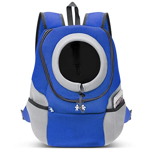 ALLSOPETS Mochila para Perros Viaje Mochila Bolsos para Perros Mochila de Transporte de Perros Bolsos Cómodo y Duradero Mascotas Bolso de Mochila para Perro Pequeño y Gatos Azul Cover