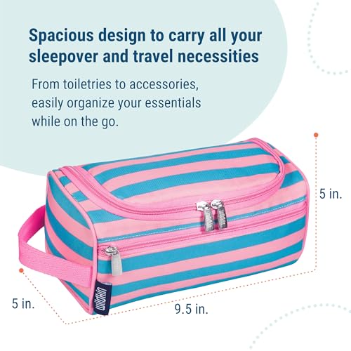 Image of Wildkin Toiletry Bag for Boys and Girls, Ideal for School, Weekend, or Overnight Travel