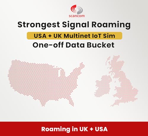 USA och UK Multi-Network SIM - 5 GB Engångsdata i 12 månader