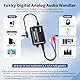 Fokky DA Wandler, 192kHz DAC Konverter Digital Analog Wandler, 1 m Cinch-Kabel für linken und rechten Kanal + Glasfaserkabel Digital to Analog Audio Converter für HDTV DVD Blu-ray Sky Spielekonsole
