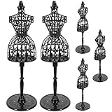 Mini mannequin : idéal pour ajouter une touche de mignonnerie à votre maison de poupée, vous pouvez y exposer les vêtements et robes de vos poupées, mini mannequin de couture