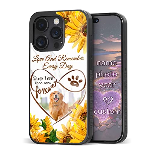 Eomnniofoy Custom Pets Dogs Name Photo Phone Cases for Samsung Galaxy Note10 Note20 Ultra Plus Z Filp3 4 | for iPhone for Moto for Pixel Infinity Designer Soft TPU Cover Cases for Dog Lover