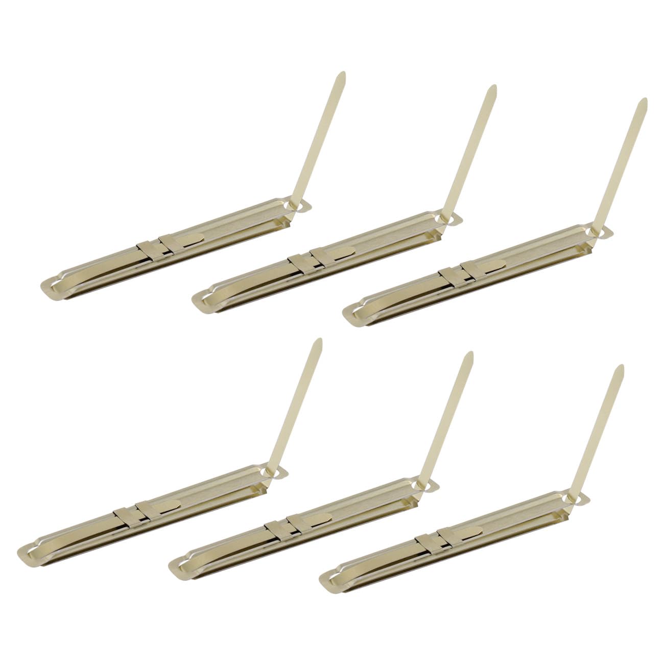 100 Clips de Metal para Encuadernación Clips de Sujeción para Papelería Juego de Clips de Plástico para Encuadernación de 8 Cm