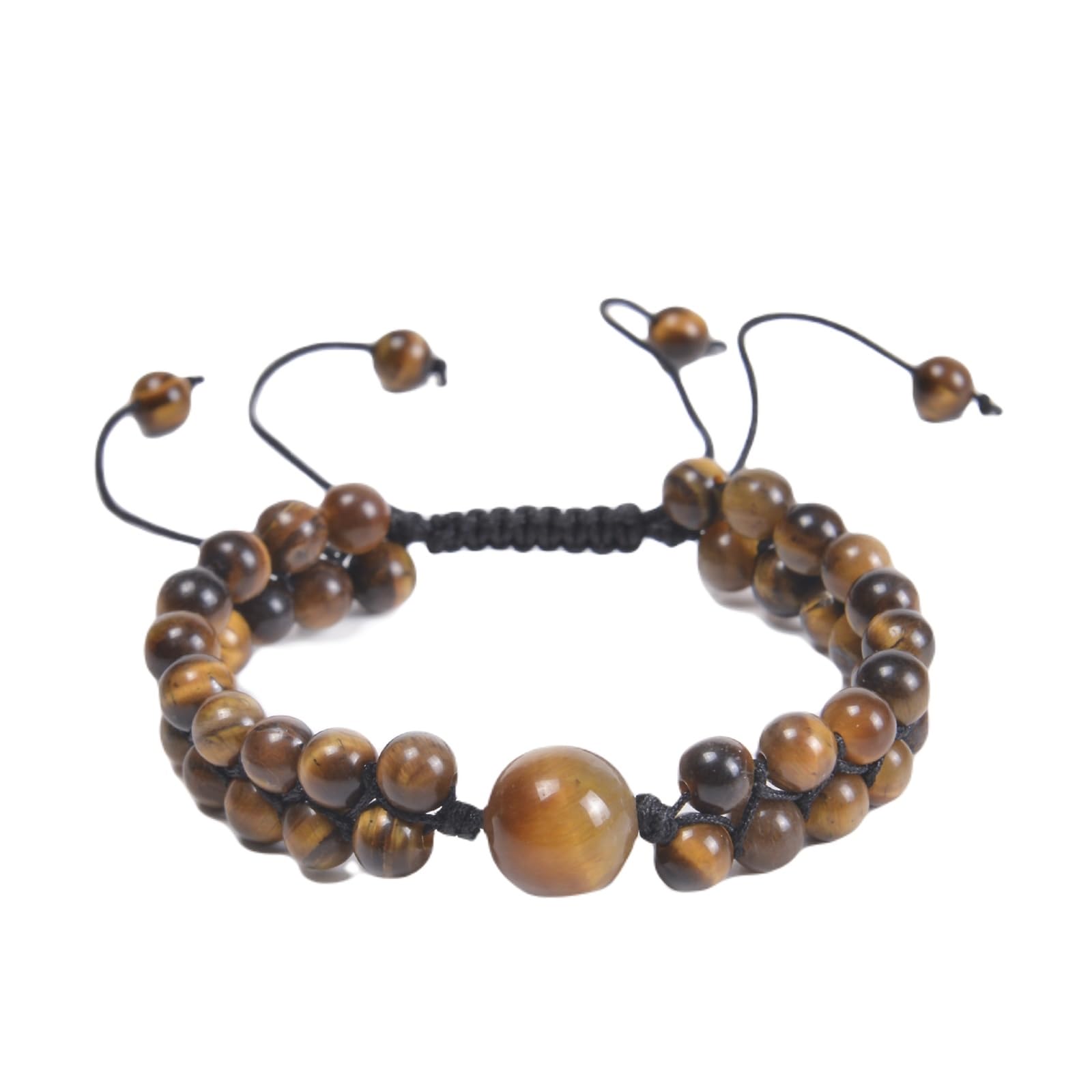 ANAZOZPulsera Mujer Hombre Elastica 19CM,Pulsera Cuentas 8MM Piedra Natural Brazalete para Mujer Rojo