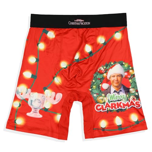 INTIMO National Lampoon's Christmas Vacation Men's Boxer Brief Merry Clarkmas Snug Fit Underwear