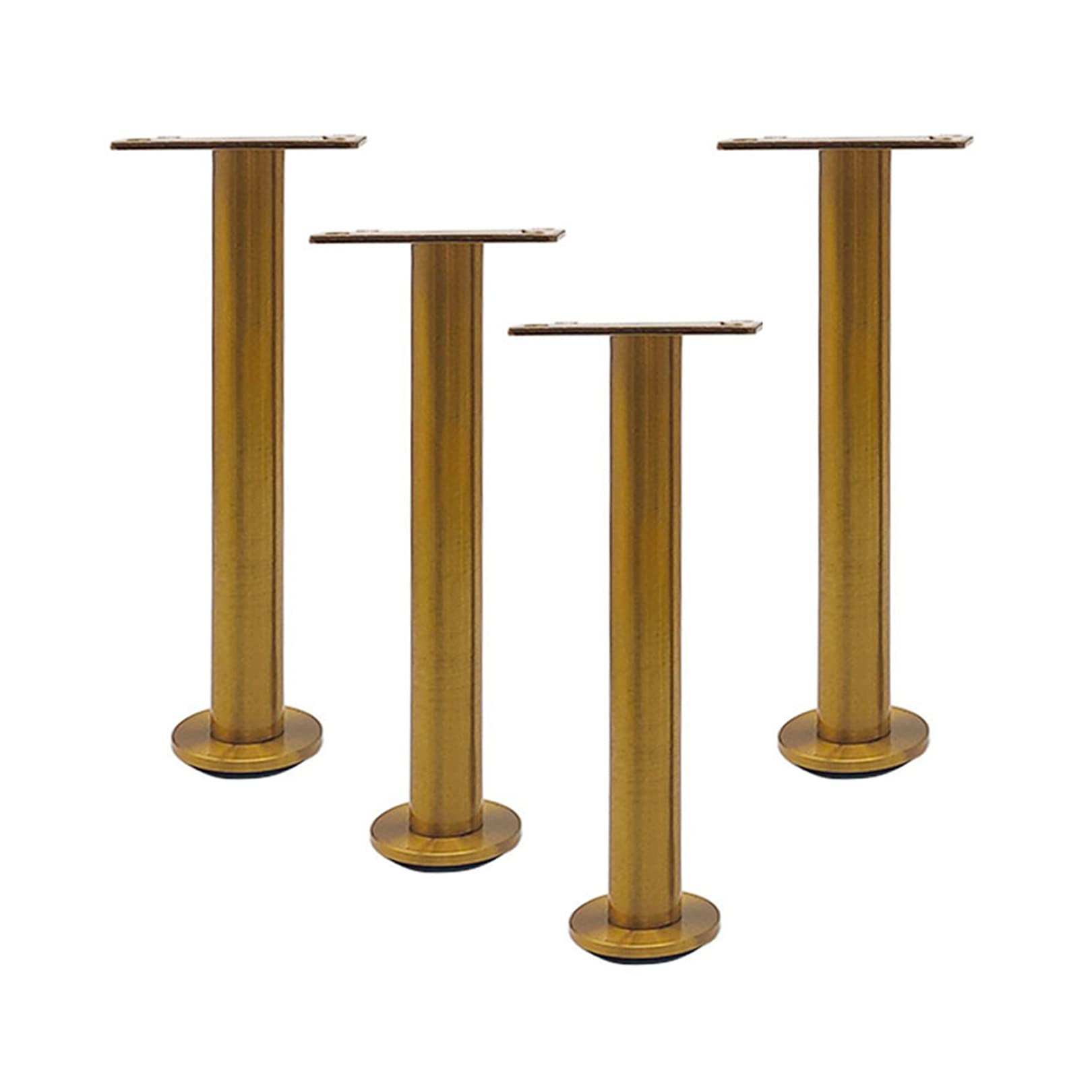 ROHCGHC furniture legs, Adjustable Furniture Feet Sofa Legs Stainless Steel Cupboard Table ?Cabinets Metal Couch Desk Gold 4 Pieces(21cm)
