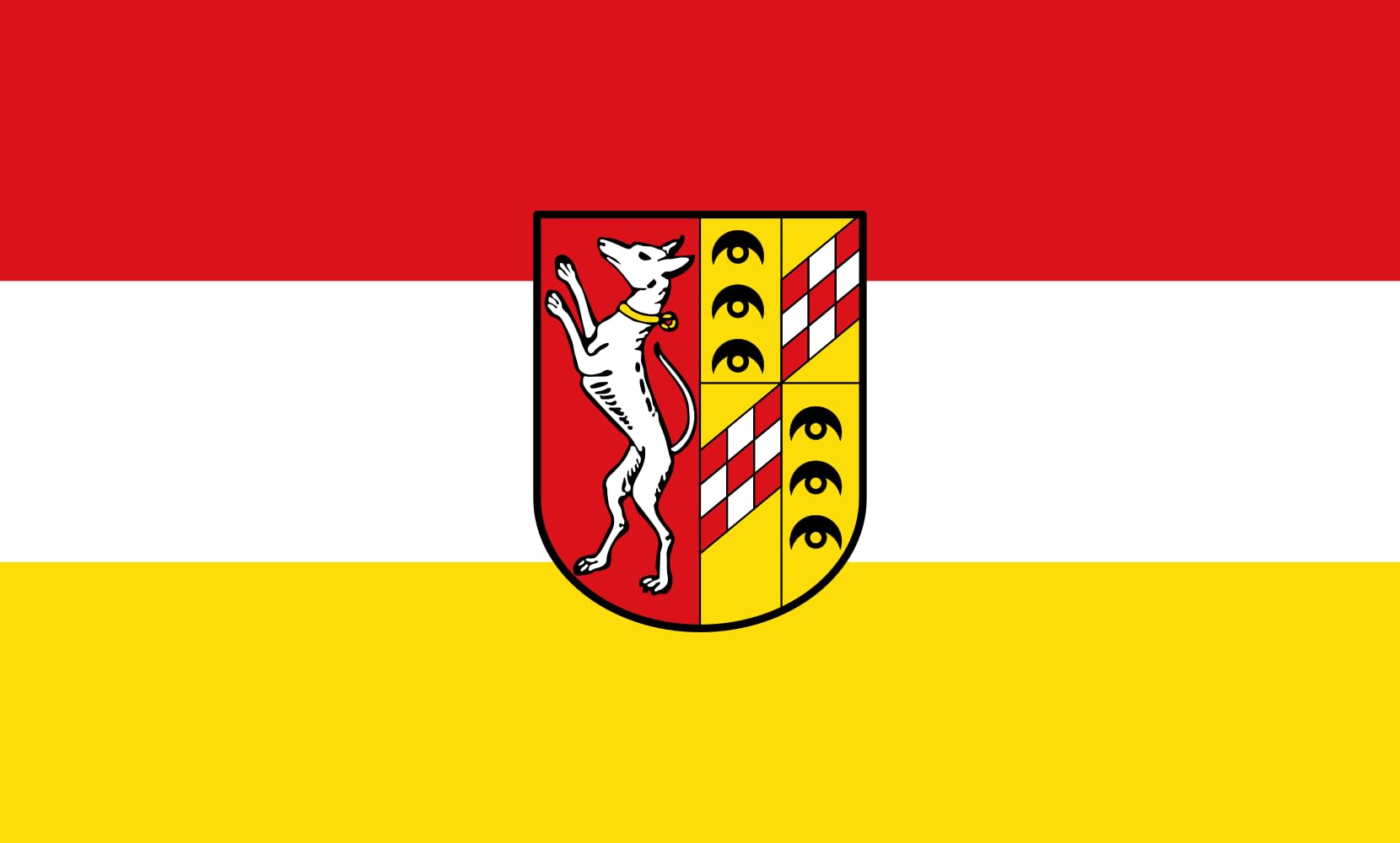 Drapeau d'Ichenhausen 1.35m² de qualité supérieure format paysage