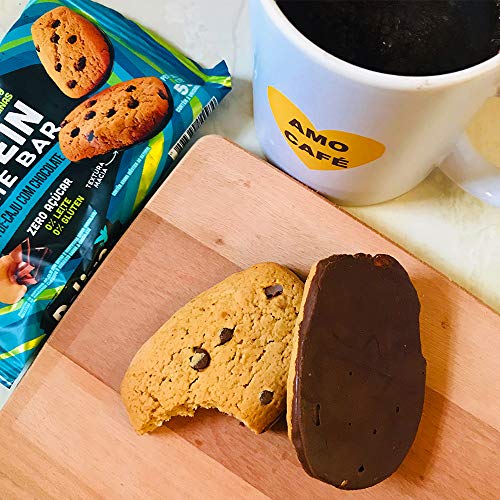 BeLive, be free! Protein Cookie Bar Sabor Castanha de Caju com Chocolate Zero Açúcar, 55g