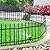 FOREHOGAR Decorative Metal Garden Fence 18 in H x 10 ft L, Small Border Fence Roman Column Deco, Garden Fencing for Yard Flower Bed Lawn Landscape Outdoor, 5 Panels + 6 Stakes Black