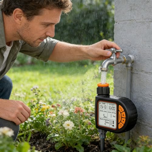 Minuteur d'eau automatique avec mode manuel et programmateur pour arroseur