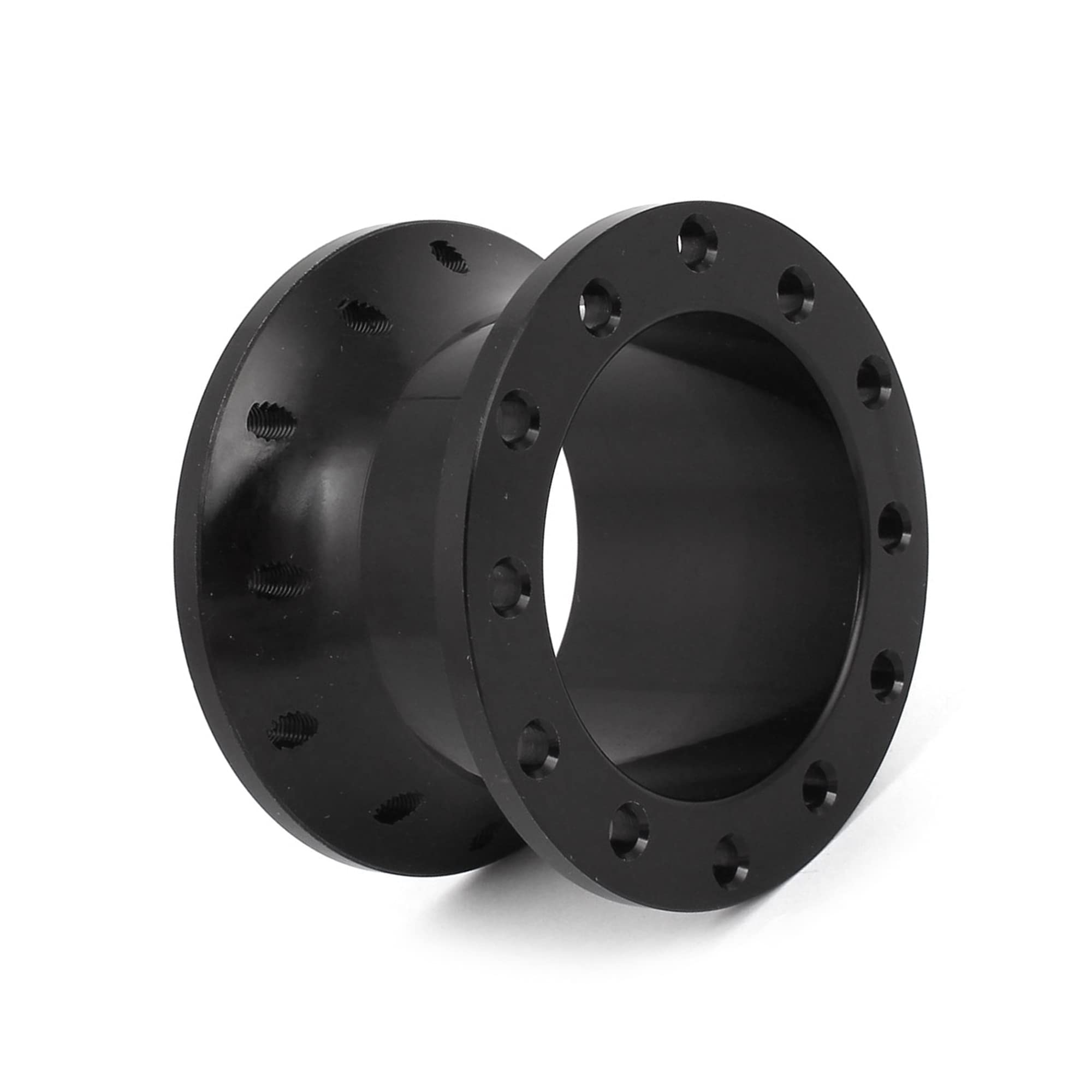 A ABSOPRO Voiture 5cm Hauteur Direction Roue Moyeu Adaptateur Entretoise Noir
