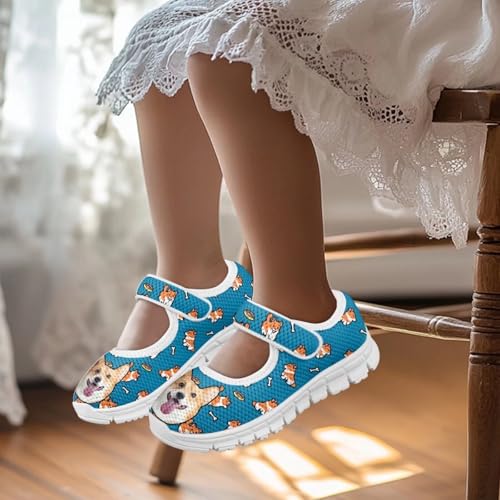 BIGCARJOB Mary Janes Shoes for Little Kids Flats Cute Ballet Dress Shoes School Uniform Shoes Athletic Gym Shoes2