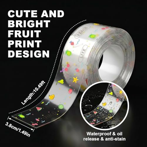 Image of HASTHIP 3.2M x3.8CM PVC Trim Tape, Self-Adhesive Tape for Kitchen Sink Corner Line Sticking Strip Washable Adhesive Caulk Tape Self Waterproof Repair Tape for Bathtub Bathroom Kitchen Sink Basin