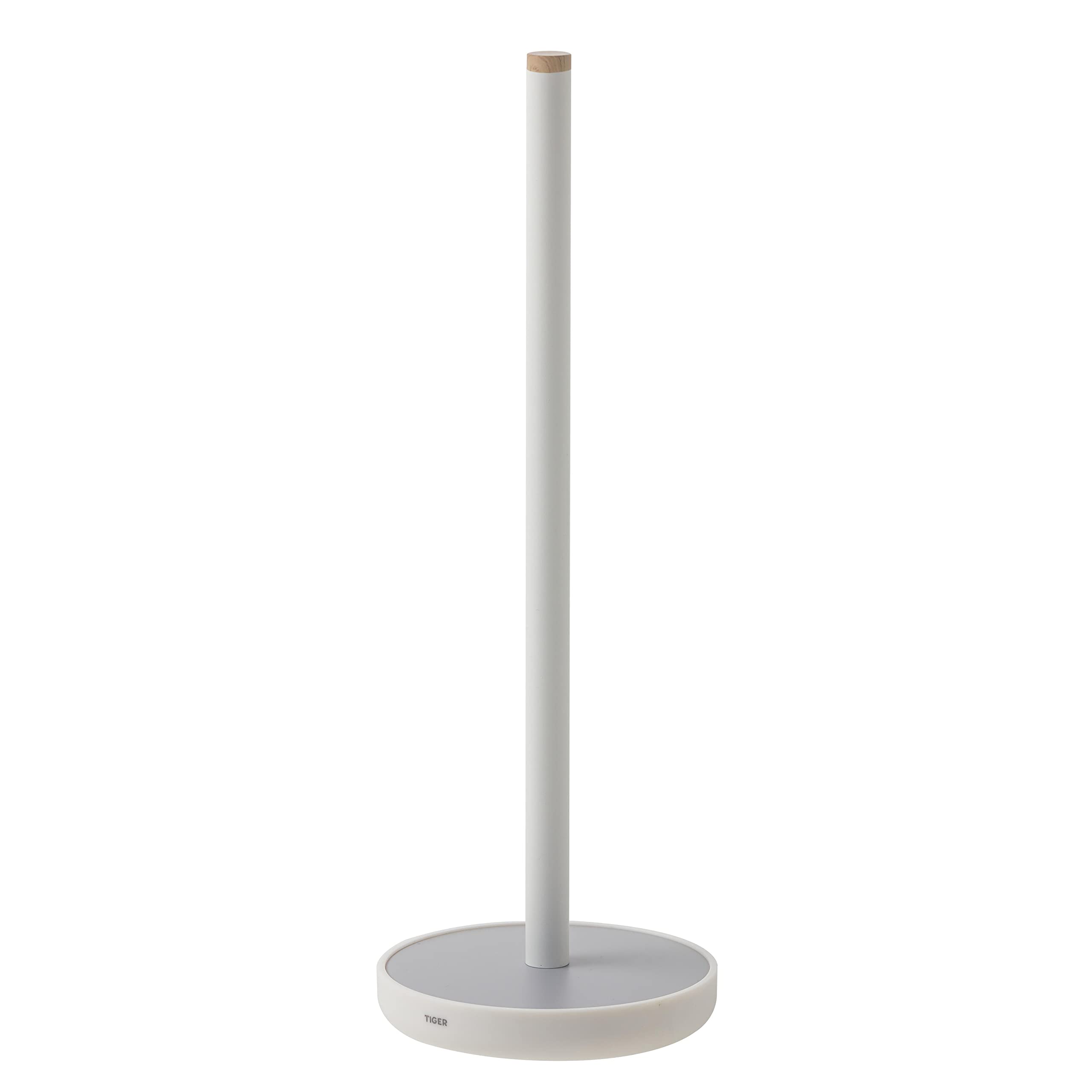 TIGER Urban Portarotolo di Riserva, Acciaio Inox, ABS, Bianco, 12,5 x 36 x 12,5 cm