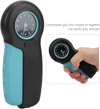 Yosoo Health Gear Hand Grip Meter, Mechanical Pointer Hand Grip Enhancer Grip Strength Tester Finger Grip Force Gauge Electronic Hand Dynamometer Hand Strength Measurement for Gym Home(Black and Blue) : Buy Online