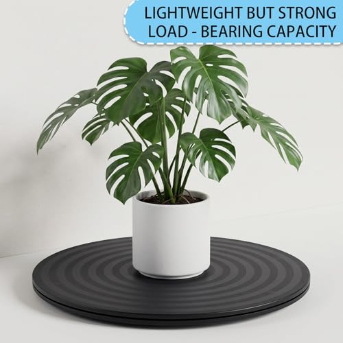 Image of HSTECH 14 Inch Heavy Duty Rotating Swivel Stand - Lazy Susan with Steel Ball Bearings for Model Base /Rotating Plants /Crafts Stand Monitor /TV /Monitors /Potted Plants (360˚ Rotation)