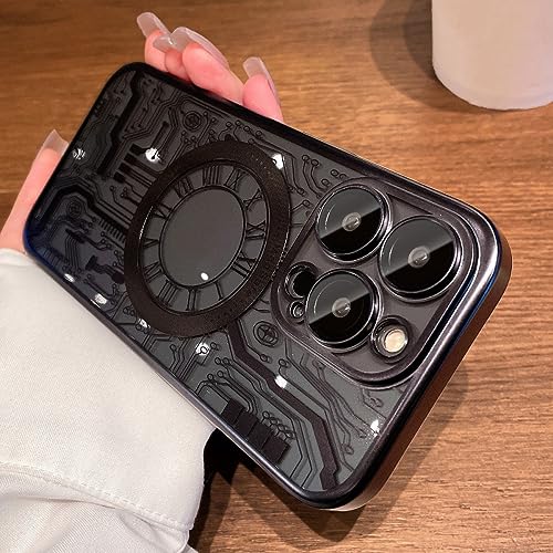 Coque magnétique iPhone 14 Plus motif circuit pour le quotidien
