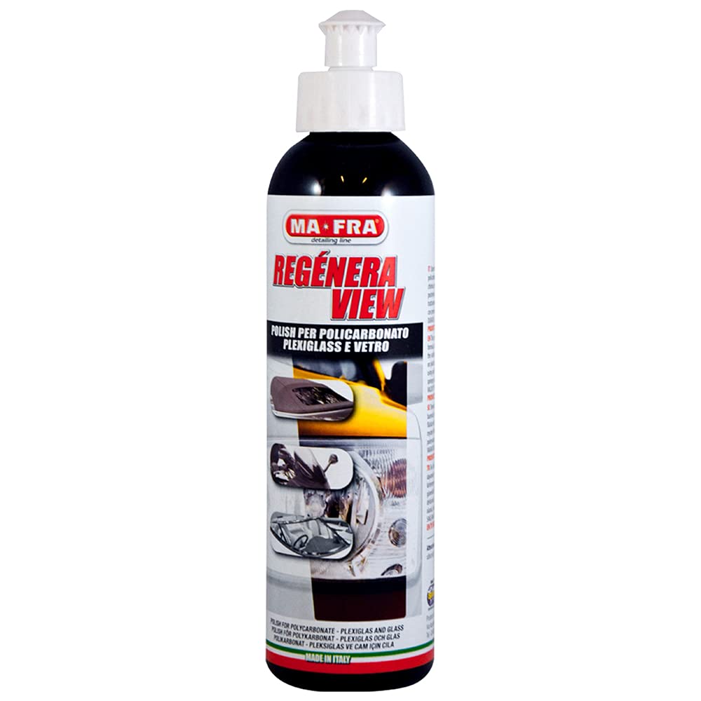 MAFRA Regenera View (250g) Car Headlight Lens Restoration, Restores Original Clarity Shiner Repairer Polycarbonate, Dull & Yellow Remover-image-9