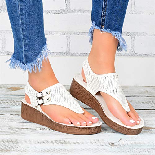Summer Women's Orthopedic Sandals Corrective Leather Thongs, Comfort Footbed Sandals Adjustable Straps Comfort Beach Shoes2