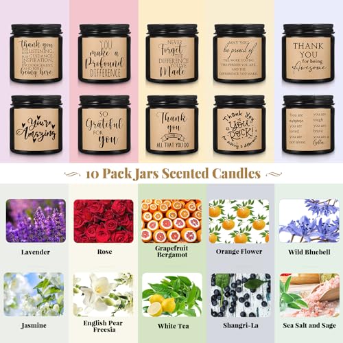 10-Jars-Thank-You-Gift-Candles-35-oz-Employee-Appreciation-Gifts-Bulk-Soy-Wax-Jar-Inspirational-Candle-Thank-You-Gifts-for-Coworkers-Employee-Women-Secretaries-Teacher-VolunteersAmber
