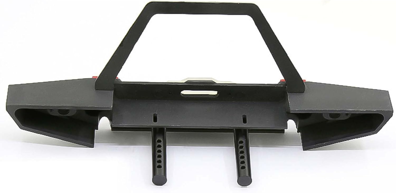 Metal Front Bumper with LED Light Upgrade Part for 1:10 RC Crawler Car TRX-4 SCX10