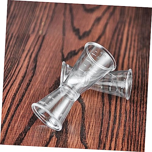 Tazas medidoras para cócteles que evitan manchas, set de 6 piezas plásticas con mango largo 8