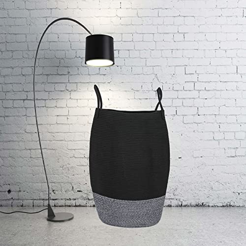Laundry Hamper Basket Hampers For Woven Landry For Storage Extra Large Tall Clothes Bathroom Cotton Rope Bedroom Big Baby Black Modern Cloth Girls Divided #TOP7