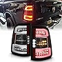 ACANII - For [Incandescent Model Only] 2019-2022 Ram 1500 Black Full LED Tail Lights w/Sequential Signal Lamps Left+Right