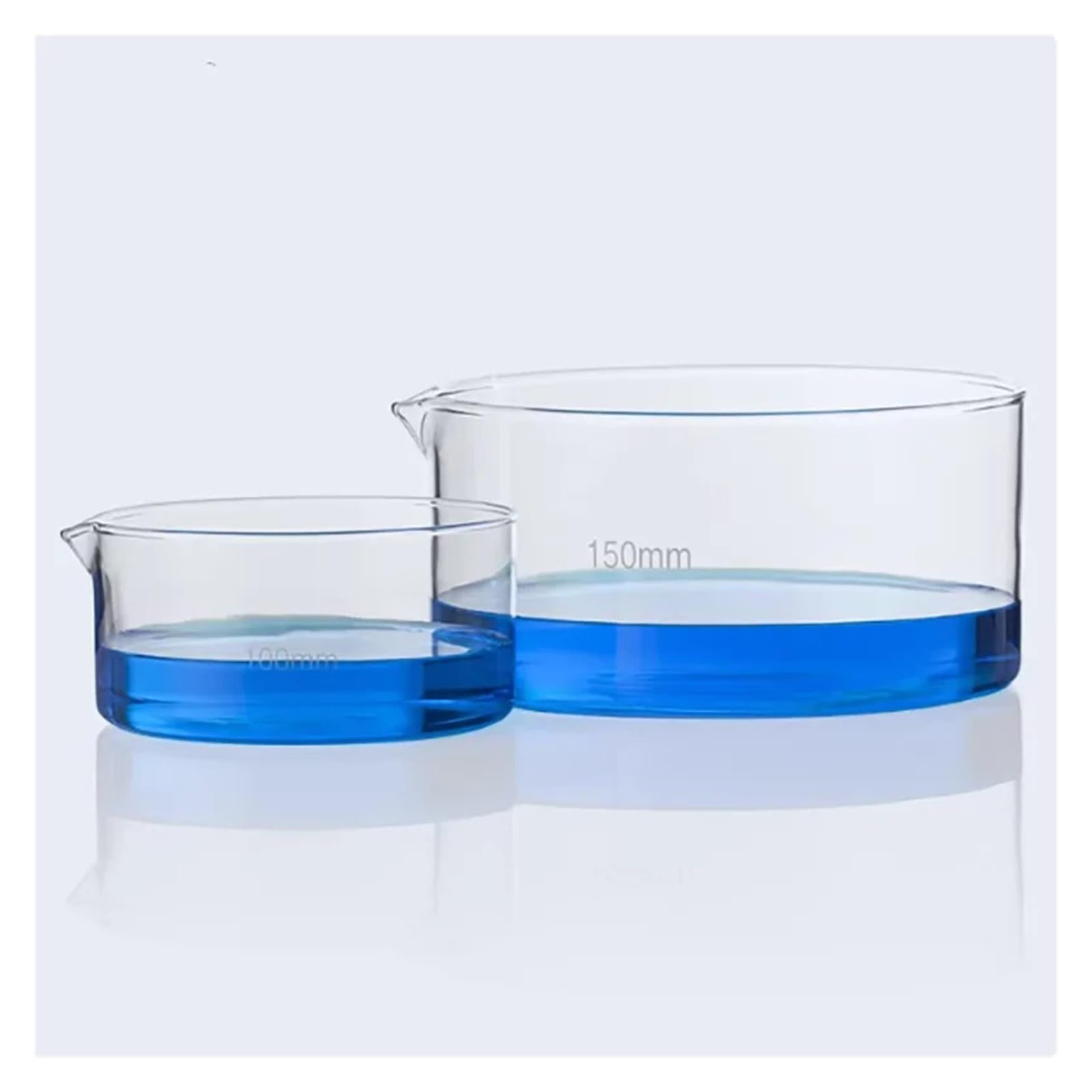 Kristallisierschale aus Gläser mit Öffnung und runder Schale mit flachem Boden(70mm)